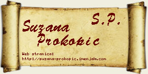 Suzana Prokopić vizit kartica